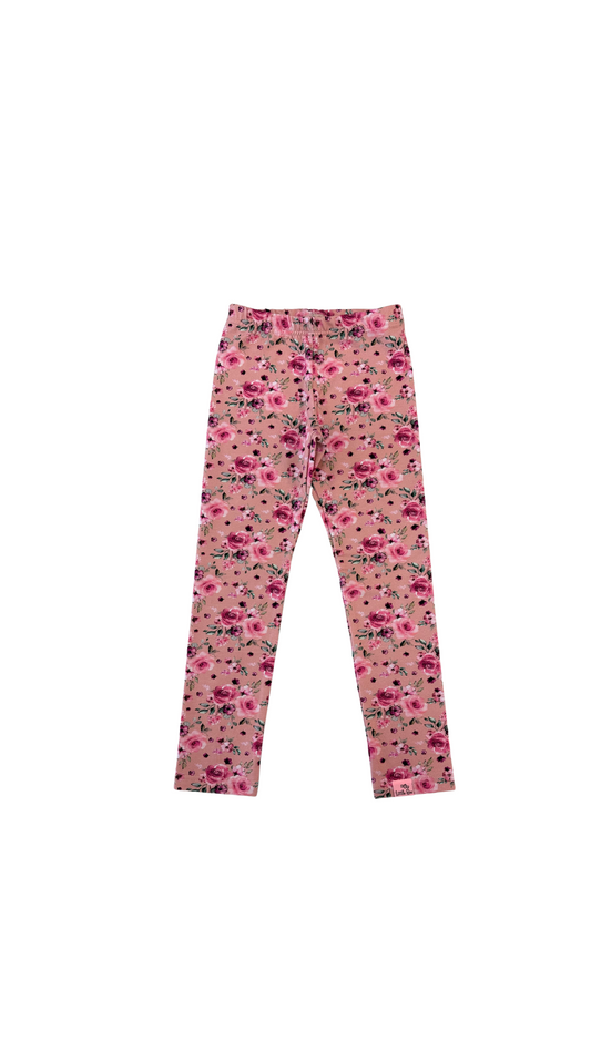 Leggings pink flowers