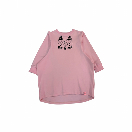 Sweater dress pink fox