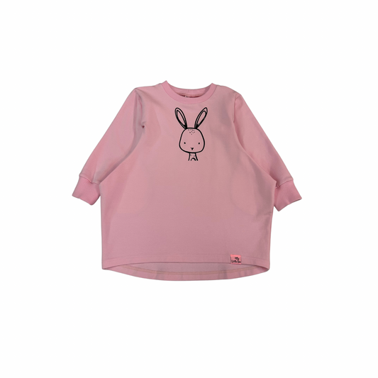 Sweater dress pink rabbit